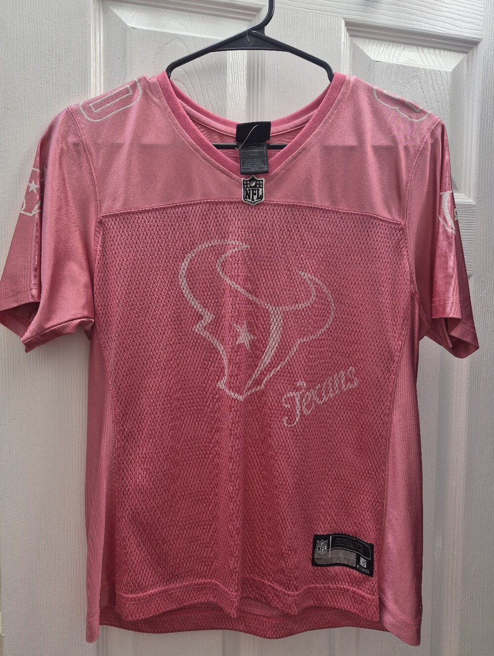 Throwback Women's Pink NFL Texans Jersey Med. #80 Andre Johnson